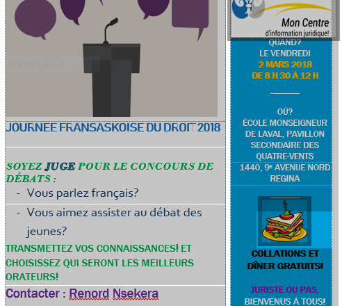 Journée de Droit 2 mars 2018